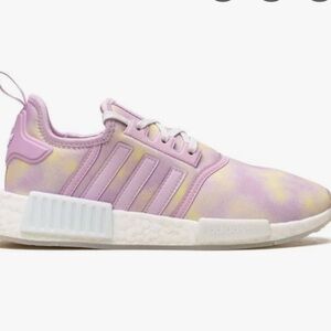NWOT Adidas J Bliss Lilac and Yellow Sneakers